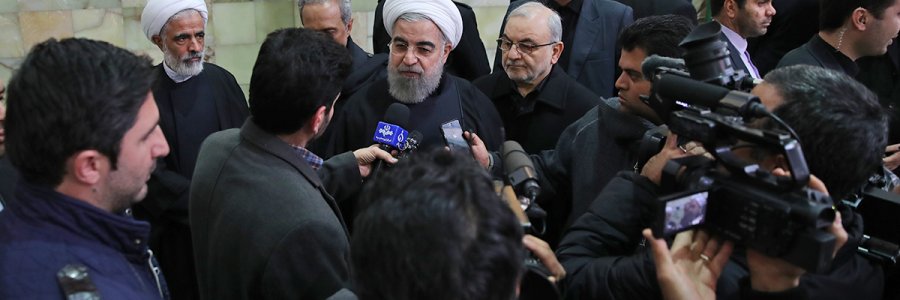 مصاحبه در حاشیه مراسم تشییع پیکر آیت الله العظمی موسوی اردبیلی