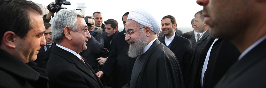 ورود به ایروان و استقبال از سوی رییس جمهور ارمنستان