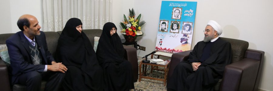 رییس جمهوری در دیدار خانواده شهیدان بغدادی