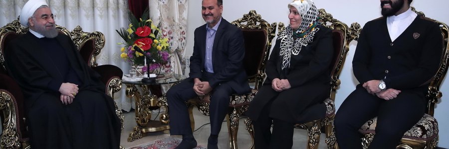 رییس جمهوری در دیدار جانباز سرافراز فرامرز فاضلی اصل