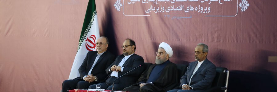 مراسم افتتاح اسکله‌های مجتمع بندری کاسپین و طرح‌های اقتصادی و زیربنایی استان گیلان