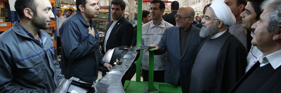 با حضور دکتر روحانی؛ افتتاح خط تولید سمند در سمنان