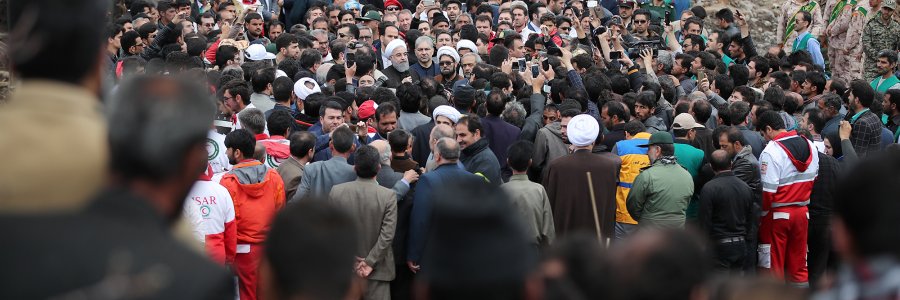 حضور در جمع مردم روستای سیل زده چنار در استان آذربایجان شرقی
