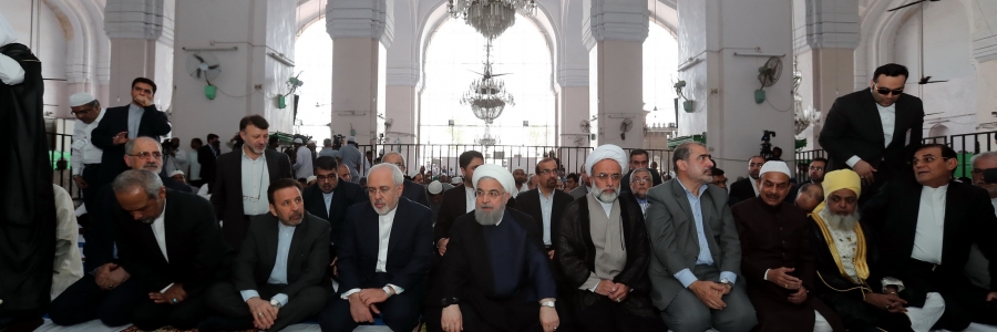 حضور دکتر روحانی در نمازجمعه حیدر آباد هند