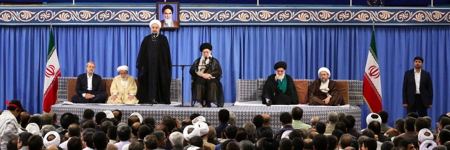 دکتر روحانی در دیدار مسئولان نظام و جمعی از قشرهای مختلف مردم با رهبر معظم انقلاب