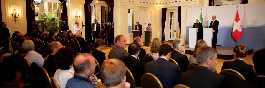 نشست خبری مشترک با رئیس جمهور سوئیس