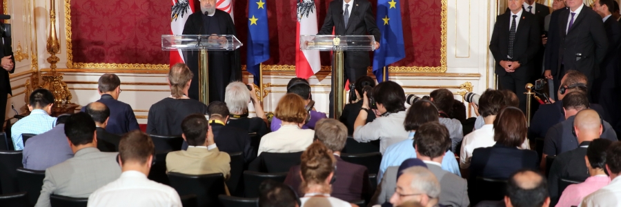 نشست خبری مشترک با رئیس جمهور اتریش