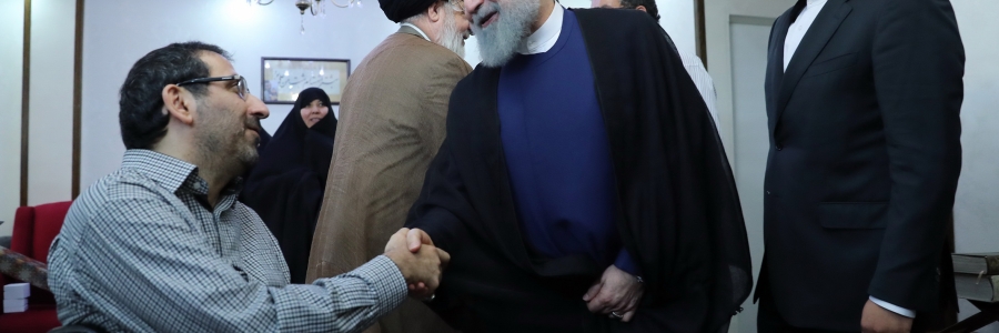 دکتر روحانی در دیدار «جواد جعفری قدوسی» جانباز 70 درصد دفاع مقدس
