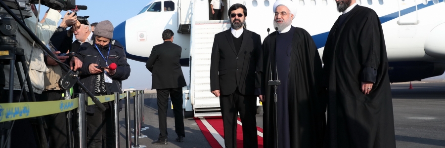 ورود دکتر روحانی به اردبیل