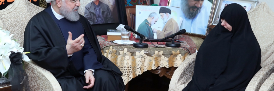 حضور در منزل سردار شهید سپهبد حاج قاسم سلیمانی