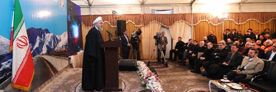 مراسم افتتاح منطقه یک آزادراه تهران-شمال