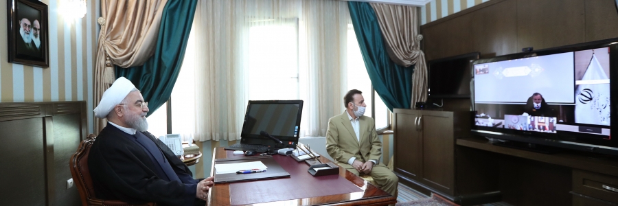 ارتباط ویدئوکنفرانس با استانداران خراسان رضوی و تهران
