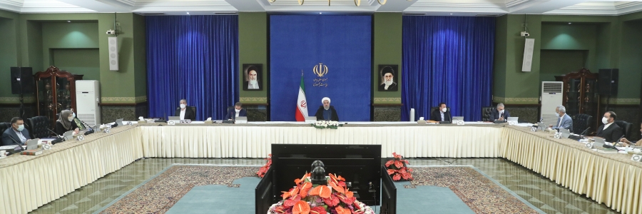 اطمینان می دهم حرکت دولت در راه منافع ملی ذره ای کند نخواهد شد/ در زمینه برداشتن تحریم و مهارکرونا همه تلاش خود را انجام خواهیم داد