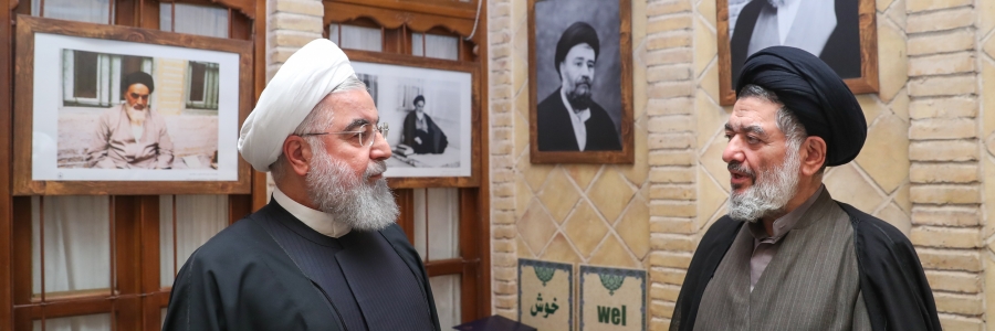 بعث رئیس الجمهوریة برقیة تعزئة لرحیل حجة الاسلام و المسلمین محتشمی بور