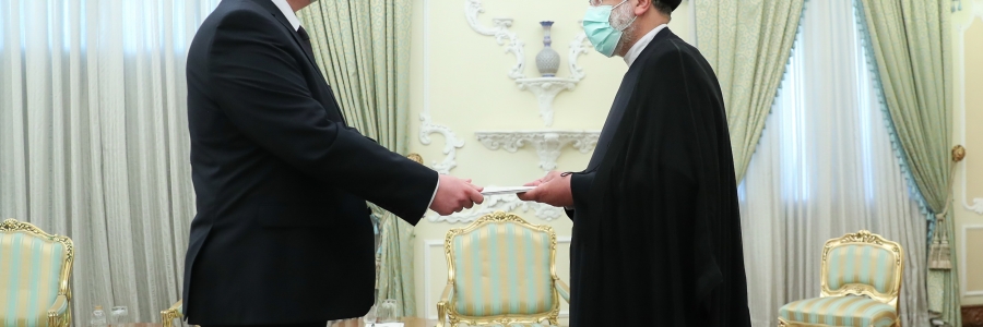 تقدیم استوارنامه سفیر بلاروس