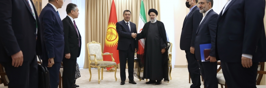 دیدار رئیس جمهور قرقیزستان با دکتر رئیسی