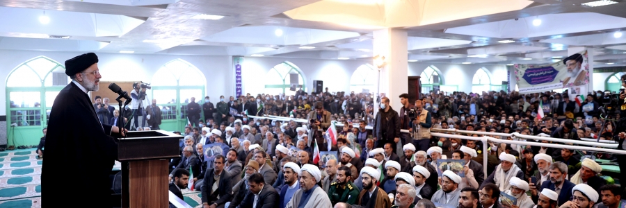 دیدار آیت الله رئیسی با اقشار مختلف مردم نهبندان