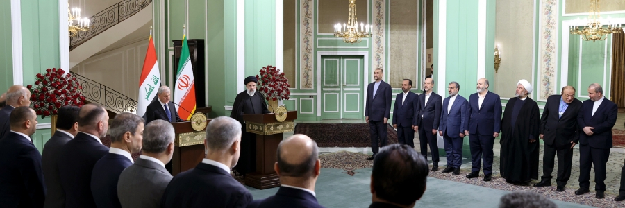 نشست مطبوعاتی روسای جمهور ایران و عراق