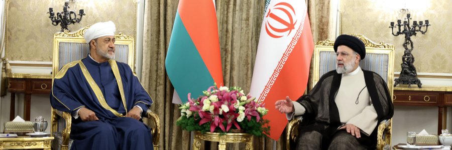 دیدار رئیس جمهوری اسلامی ایران و سلطان عمان