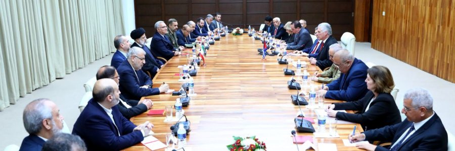 دکتر رئیسی: همکاری ایران و کوبا در مسیر پیشرفت موجب امیدواری ملت‌های مستقل و ناامیدی سلطه‌گران می‌شود/ میگل دیاز کانل: کشورهای مقصد سفر منطقه‌ای شما رابطه معناداری با انقلاب ایران دارند/ موافقت روسای جمهور با تشکیل کارگروه همکاری‌های فناورانه در زمینه‌های نانو و بایوتکنولوژی میان ایران و کوبا
