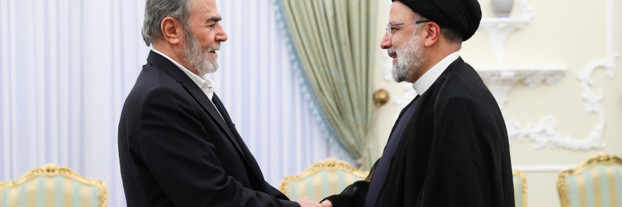 دیدار رهبران جهاد اسلامی فلسطین با دکتر رئیسی