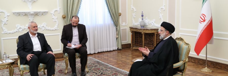 دیدار رهبران جنبش حماس فلسطین با رئیس جمهور