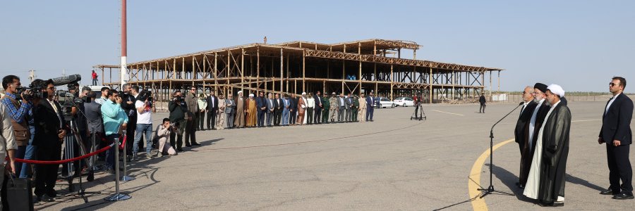 ورود رییس جمهور به شهرستان بم