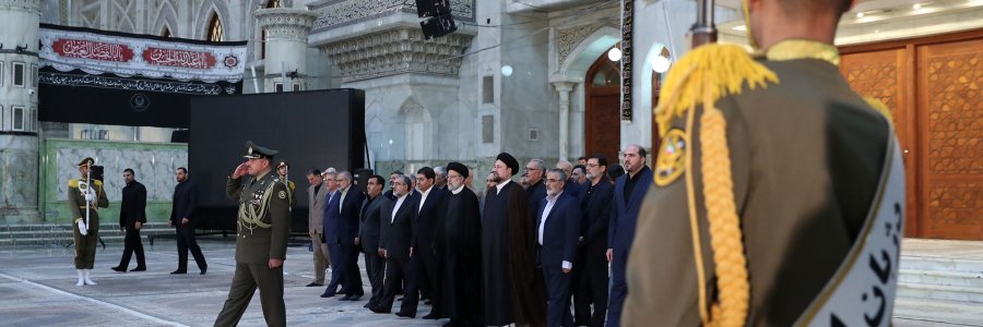 تجدید میثاق دکتر رئیسی و اعضای هیئت دولت با آرمان‌های امام راحل و شهدای انقلاب اسلامی
