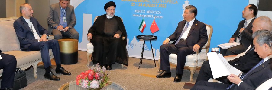دیدار روسای جمهور ایران و چین