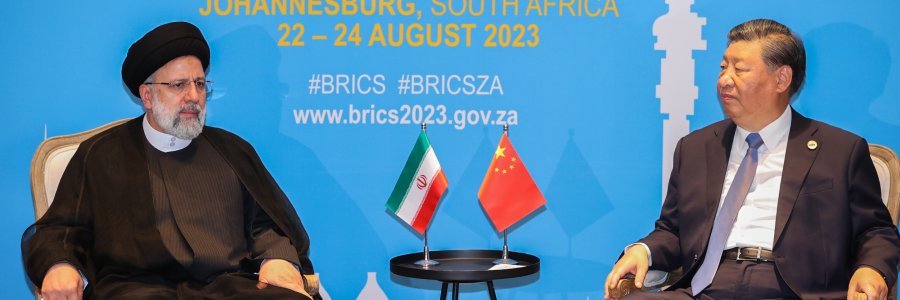 دیدار روسای جمهور ایران و چین