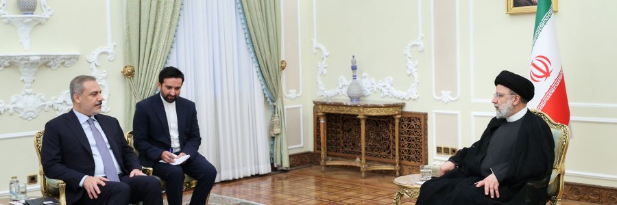 دیدار وزیر خارجه ترکیه با رئیس جمهور