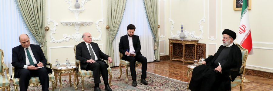 دکتر رئیسی: ایران ثابت کرده که دوست روزهای سخت عراق است/ حضور گروهک‌های تروریستی در مرز مشترک یا درون خاک عراق، از سوی ایران قابل تحمل نیست/ فؤاد حسین: عراق به توافقات با ایران از جمله در حوزه امنیتی به طور کامل پایبند است