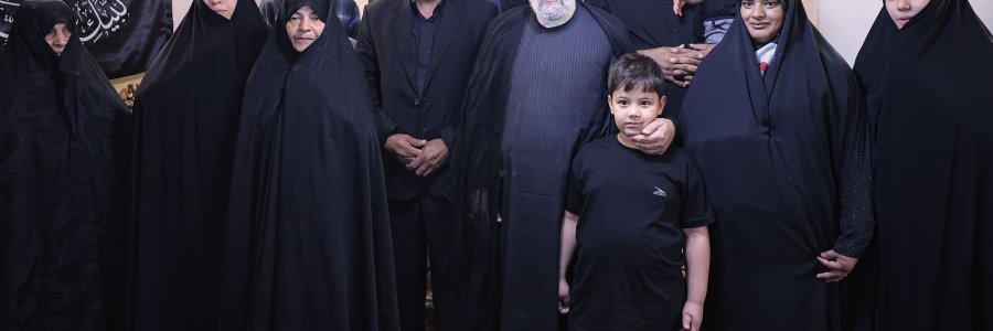 دیدار رییس‌جمهور با خانواده شهید مدافع امنیت امیراحمدی
