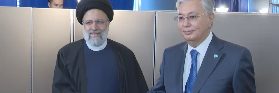 دیدار روسای جمهور ایران و قزاقستان
