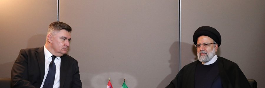 دیدار روسای جمهور ایران و کرواسی
