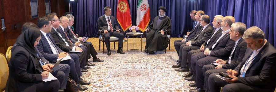 دیدار روسای جمهور ایران و قرقیزستان