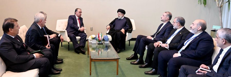 دیدار روسای جمهور ایران و تاجیکستان