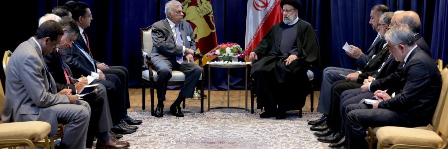 دیدار روسای جمهور ایران و سریلانکا