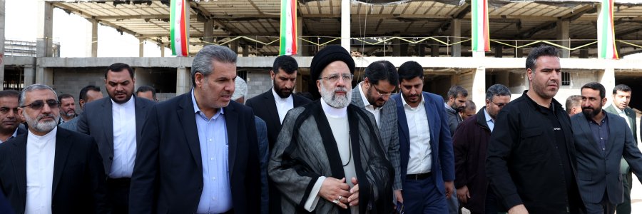 بازدید دکتر رئیسی از طرح‌های در حال ساخت نهضت ملی مسکن در شهر جدید صدرا شیراز
