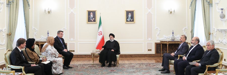 دکتر رئیسی: دیگر امیدی به نقش‌آفرینی شورای امنیت سازمان ملل در حفظ صلح جهانی نیست/ قدردانی از تلاش‌های آفریقای جنوبی برای عضویت ایران در بریکس و حمایت این کشور از مردم فلسطین/ خانم پاندور: ایران می‌تواند نقش موثری در ارتقای جایگاه بریکس داشته باشد