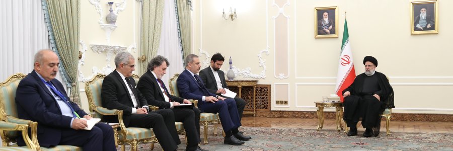 دیدار وزیر امور خارجه ترکیه با رئیس جمهور