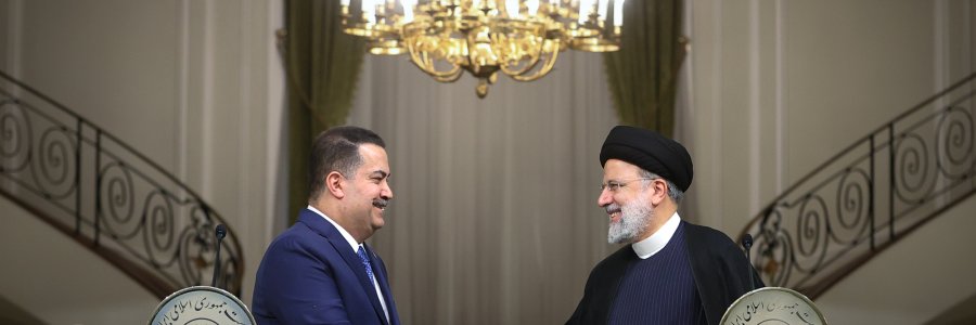 نشست مطبوعاتی رئیس جمهور با نخست وزیر عراق