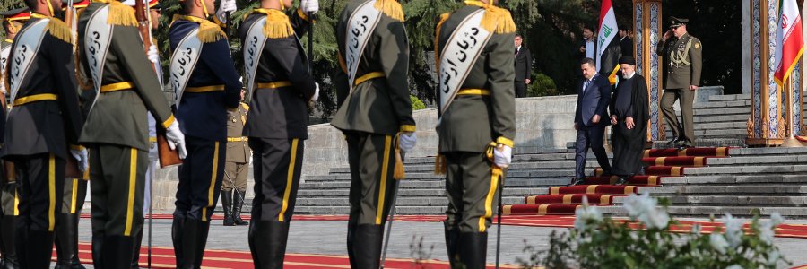 استقبال رسمی دکتر رئیسی از نخست وزیر عراق
