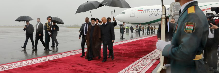 دکتر رئیسی دقایقی پیش وارد دوشنبه شد
