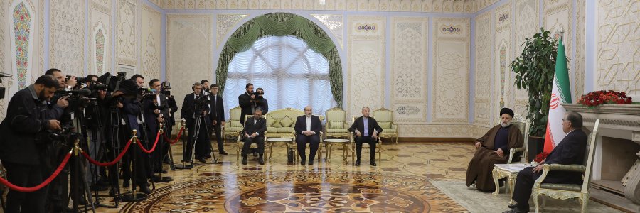 دیدار روسای جمهور ایران و تاجیکستان