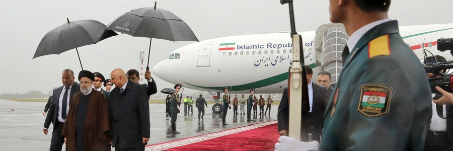 ورود رئیس جمهور به شهردوشنبه پایتخت تاجیکستان