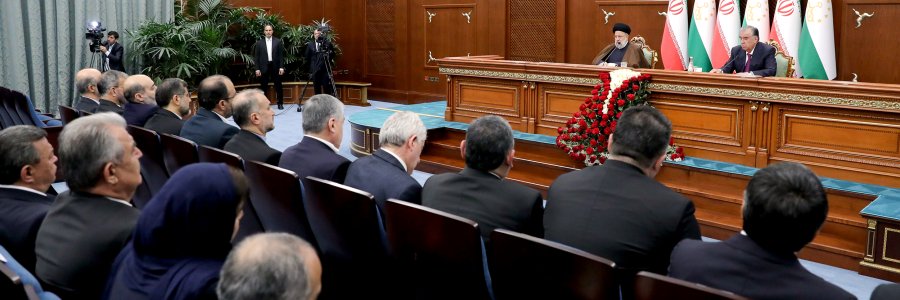 نشست خبری مشترک روسای جمهور ایران و تاجیکستان