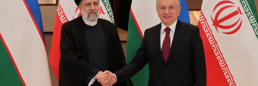 دیدار روسای جمهور ایران و ازبکستان