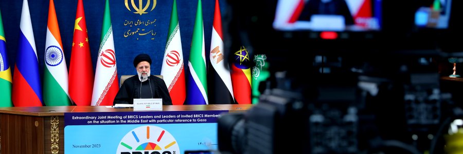 سخنرانی در نشست مجازی فوق‌العاده سران کشورهای عضو بریکس درباره غزه