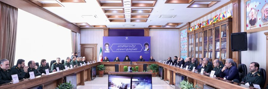 هنر بزرگ قرارگاه خاتم‌الانبیاء (ص) تلفیق تلاش مخلصانه با تخصص، دانش و کار علم پایه است/ تبیین اقدامات این قرارگاه به عنوان نماد و نمود کارآمدی، توانمندی و قدرت کشور برای مردم امیدآفرین است/ 5 توصیه مهم رئیس جمهور برای ارتقای کمی و کیفی عملکرد قرارگاه خاتم‌الانبیاء (ص)